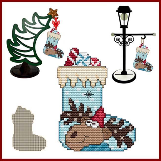 Christmas Stocking - Moose